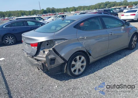 2013 Hyundai Elantra Limited from USA, damaged, VIN KMHDH4AE1DU560888